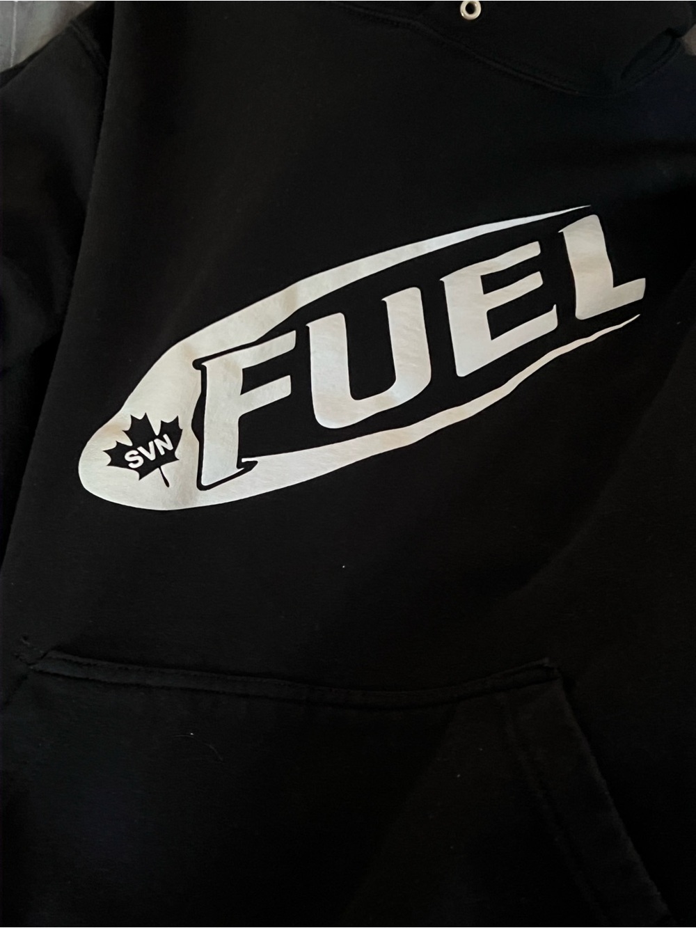 Fuel SVN Logo Pullover Hoodie Black Adult Medium Graphic Sweatshirt - Picture 3 of 6